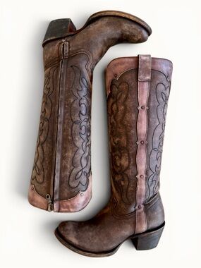 Corral Handcrafted Boots LD Brown Westport Boot size 7